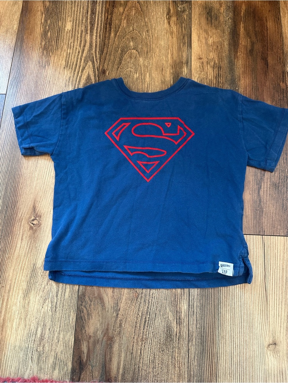 GAP Navy Blue Superman Cape Shirt Toddler 4T Superhero